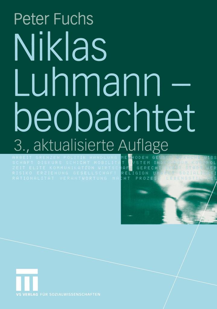Niklas Luhmann - beobachtet