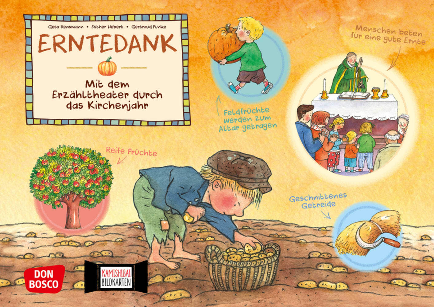 Erntedank. Kamishibai Bildkartenset.
