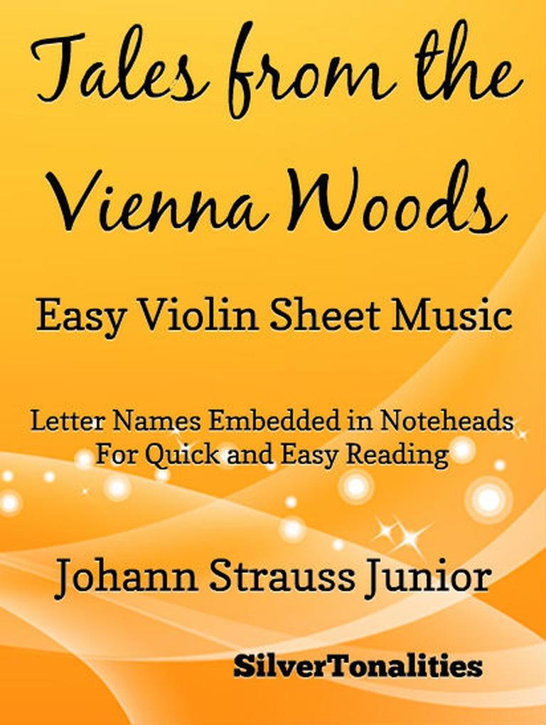 Tales from the Vienna Woods - Easy Violin Sheet Music