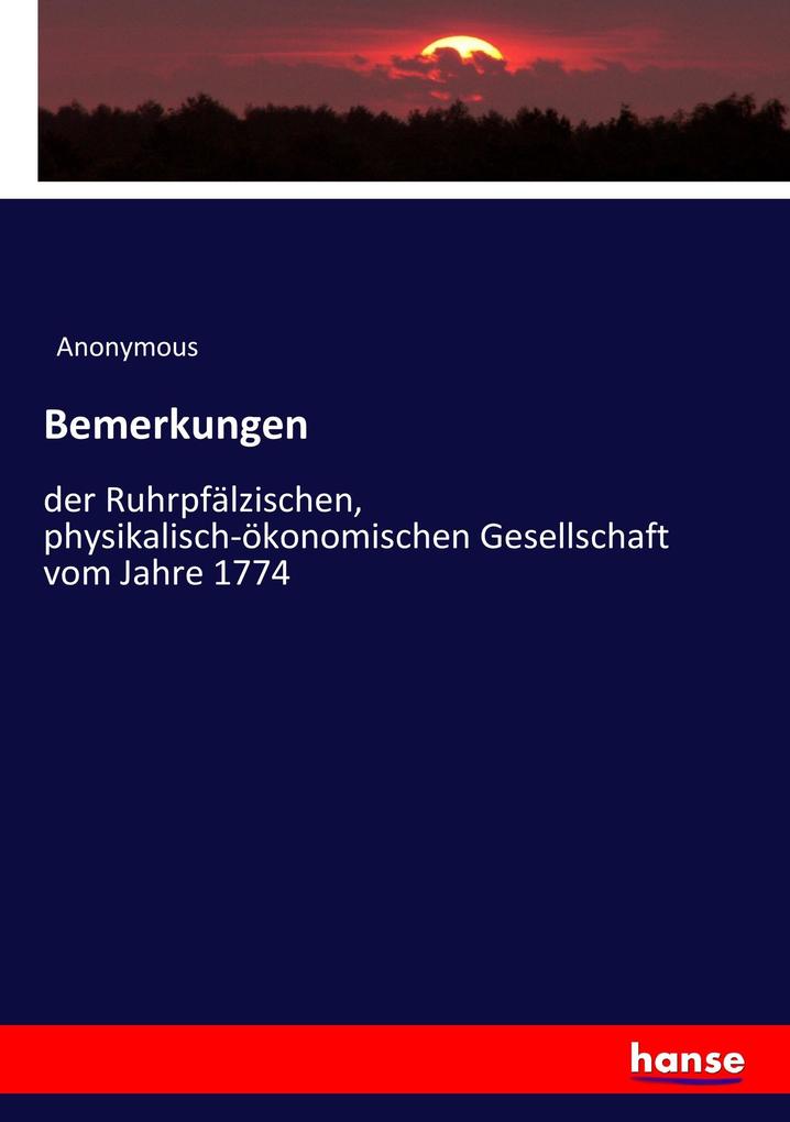 Bemerkungen