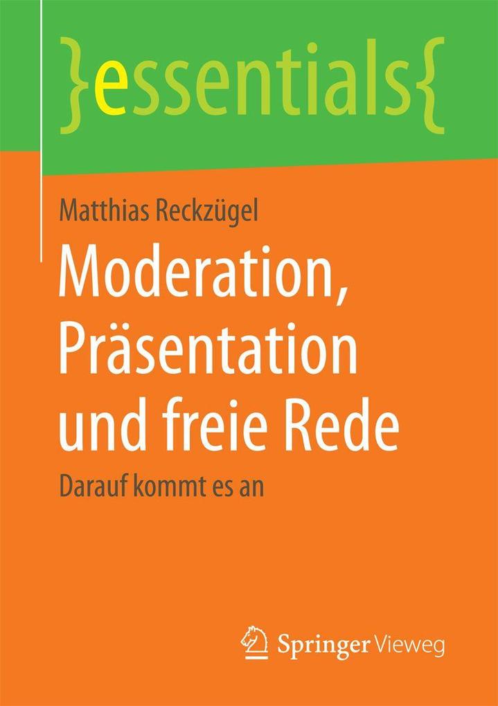 Moderation Präsentation und freie Rede