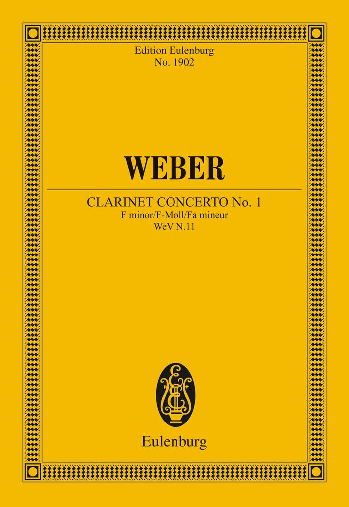 Clarinet Concerto No. 1 F minor