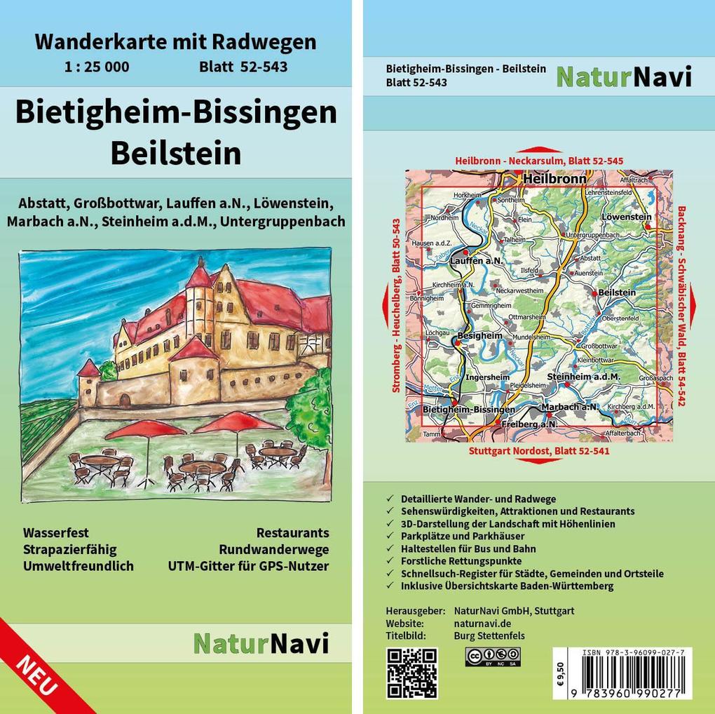 Bietigheim-Bissingen - Beilstein 1 : 25 000 Blatt 52-543