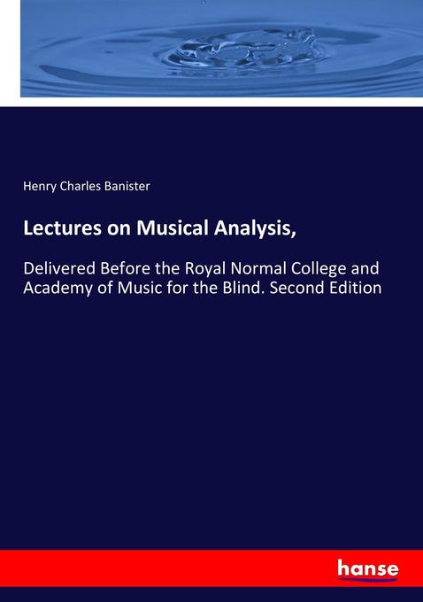 Lectures on Musical Analysis