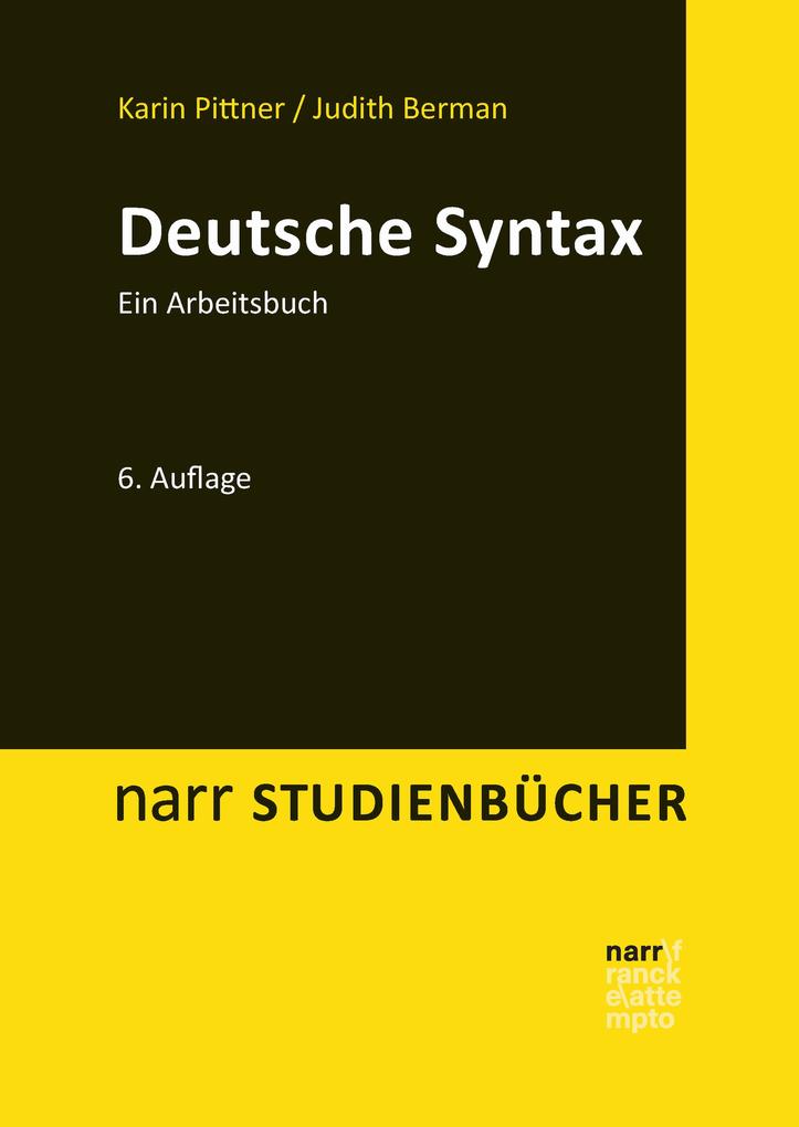 Deutsche Syntax als eBook Deutsche Syntax als eBook