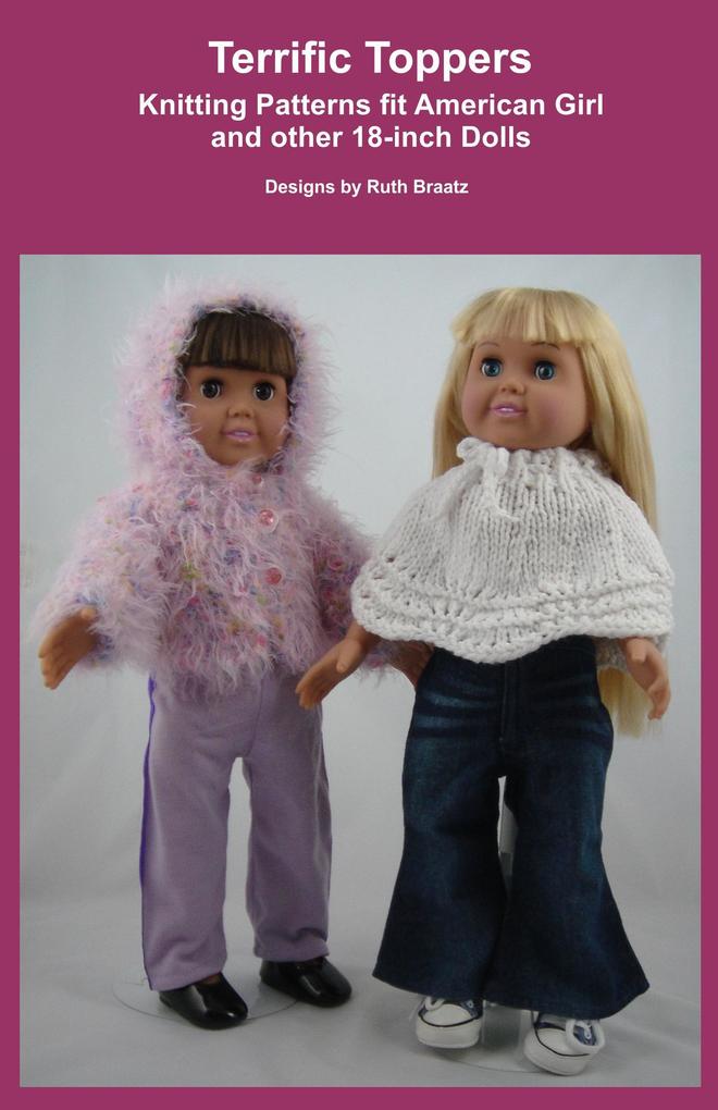 Terrific Toppers Knitting Patterns fit American Girl and other 18-Inch Dolls