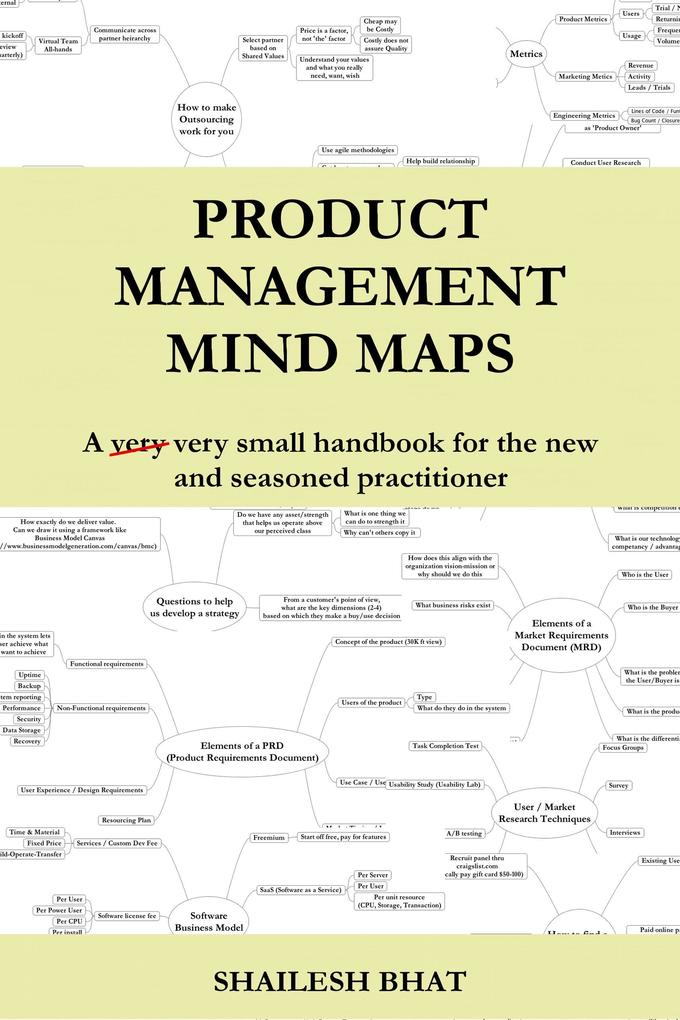Product Management Mind Maps - A very very small handbook for the new and the seasoned practitioner