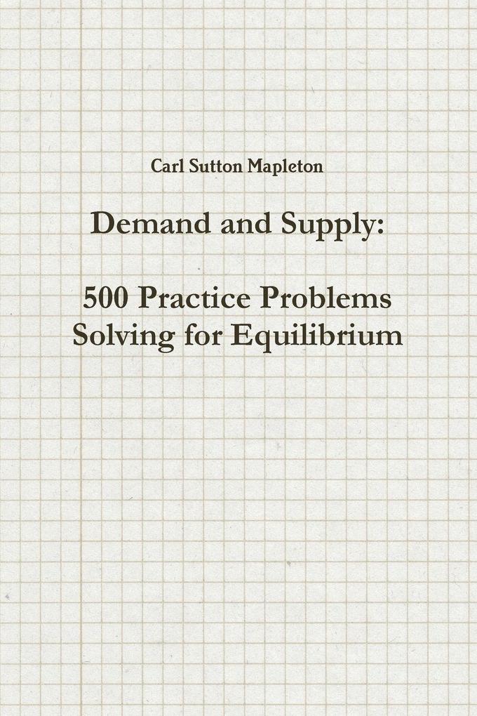 Demand and Supply