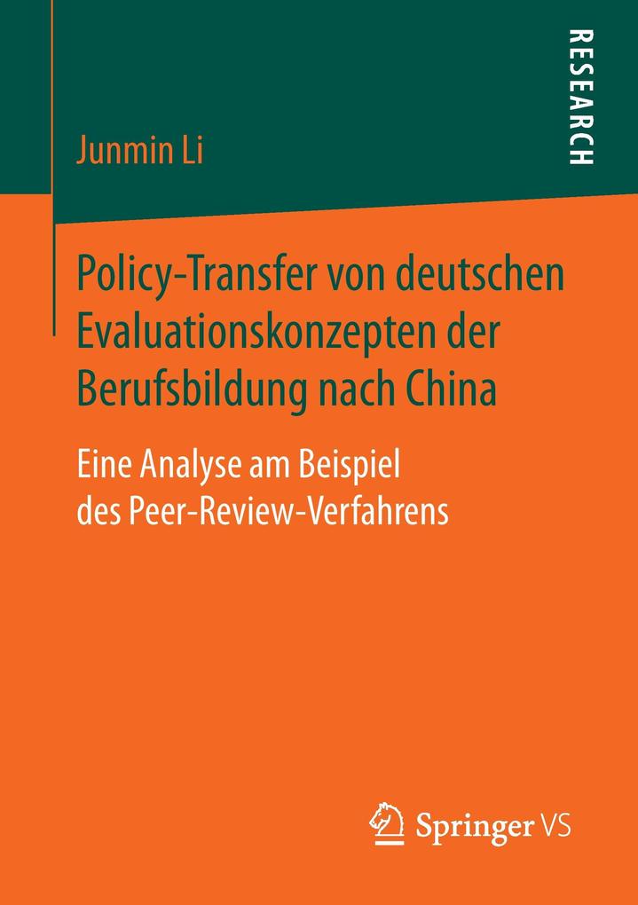 Policy-Transfer von deutschen Evaluationskonzepten der Berufsbildung nach China