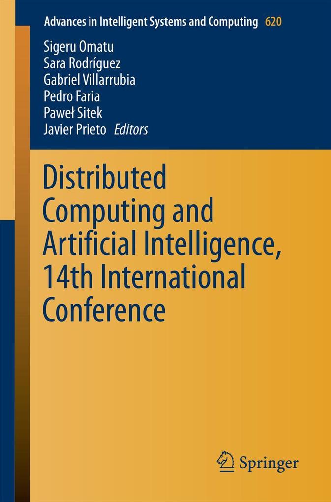 Distributed Computing and Artificial Intelligence 14th International Conference