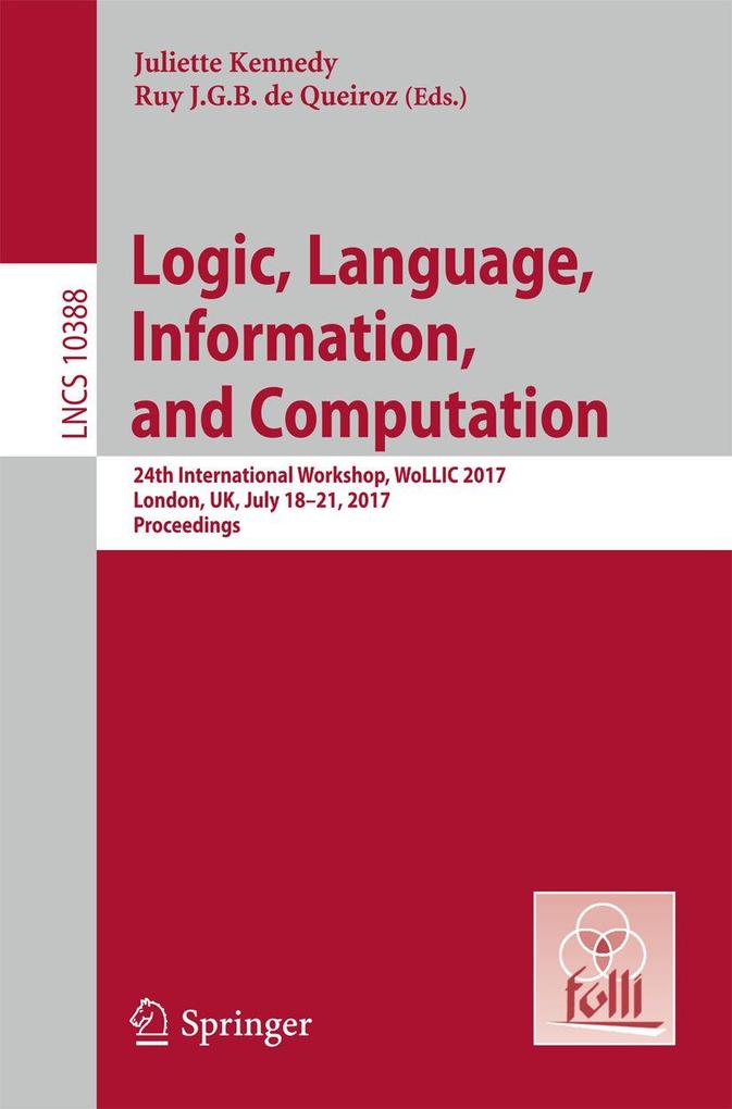 Logic Language Information and Computation