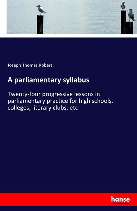 A parliamentary syllabus