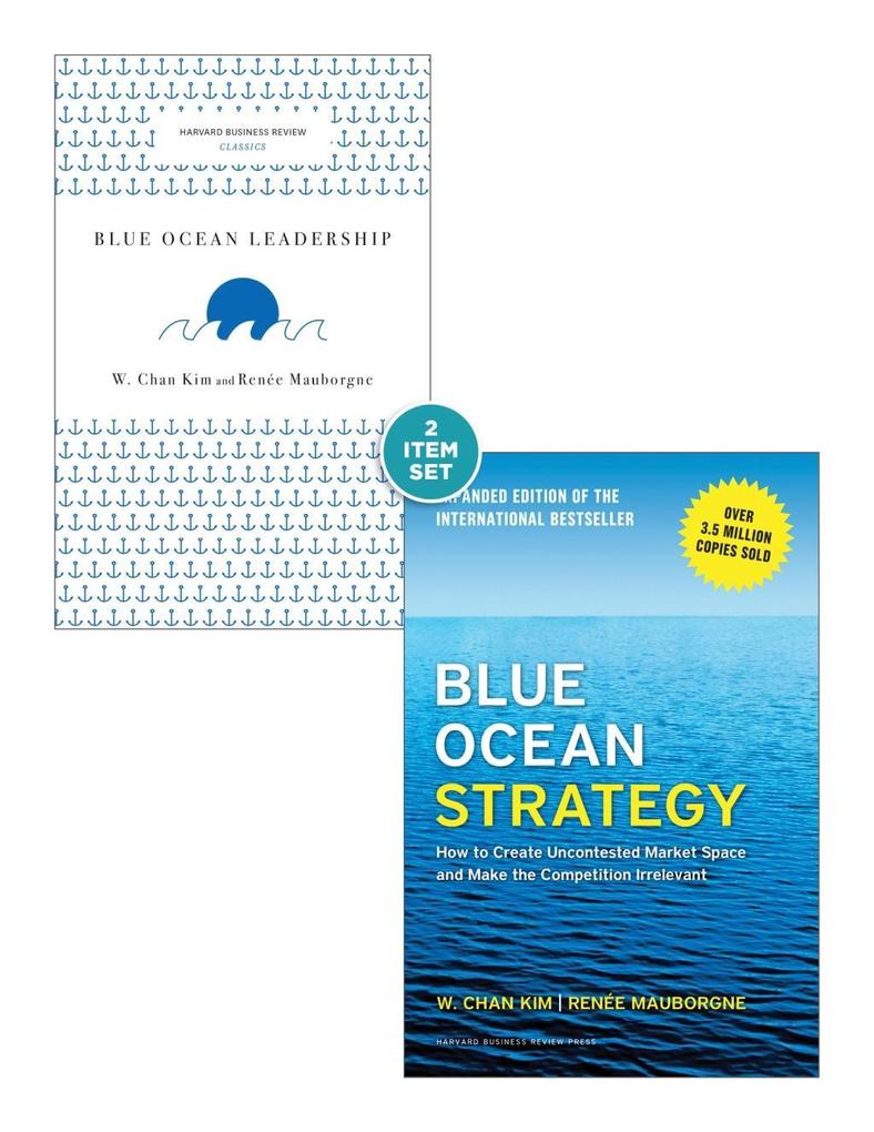 Blue Ocean Strategy with Harvard Business Review Classic Article Blue Ocean Leadership (2 Books)
