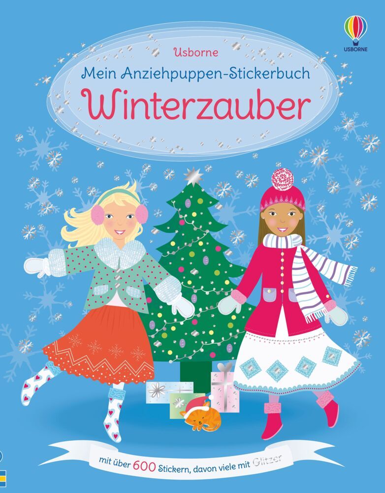 Usborne Verlag Mein Anziehpuppen-Stickerbuch: Winterzauber