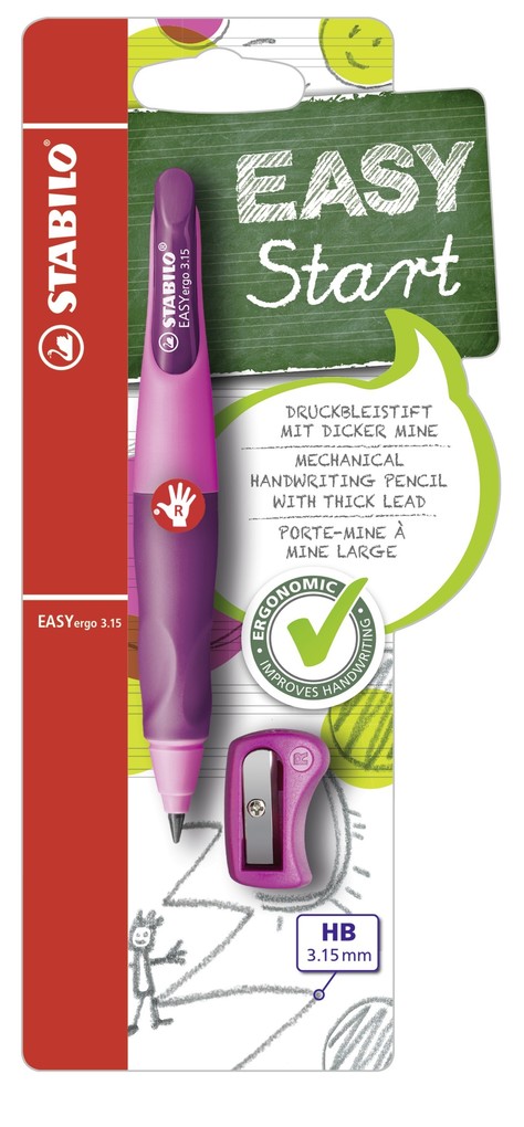 STABILO Schreiblernbleistift EASYergo 3.15, pink