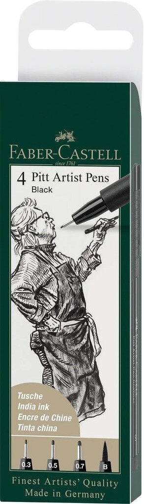 Faber-Castell Tuschestifte Pitt Artist | 4 Stück