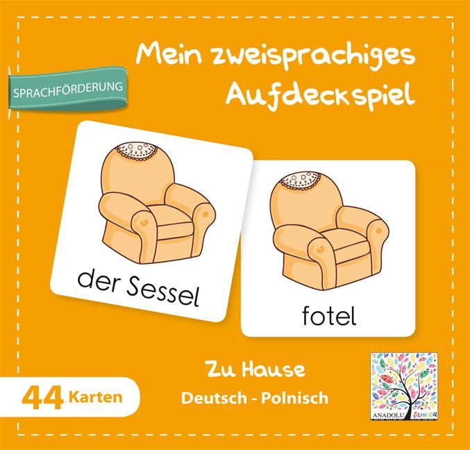 Mein zweisprachiges Aufdeckspiel Zu Hause Deutsch-Polnisch (Kinderspiel)