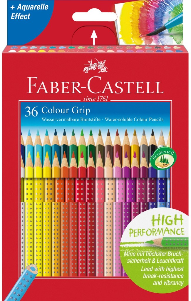 Faber-Castell Buntstift Colour Grip 36er Kartonetui