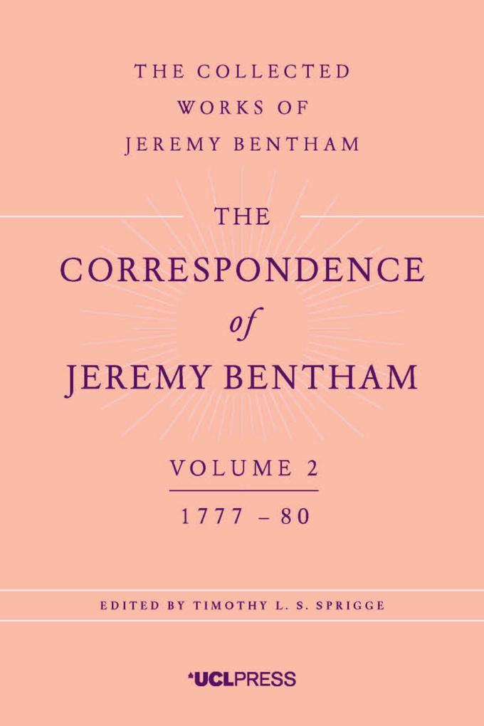 The Correspondence of Jeremy Bentham Volume 2