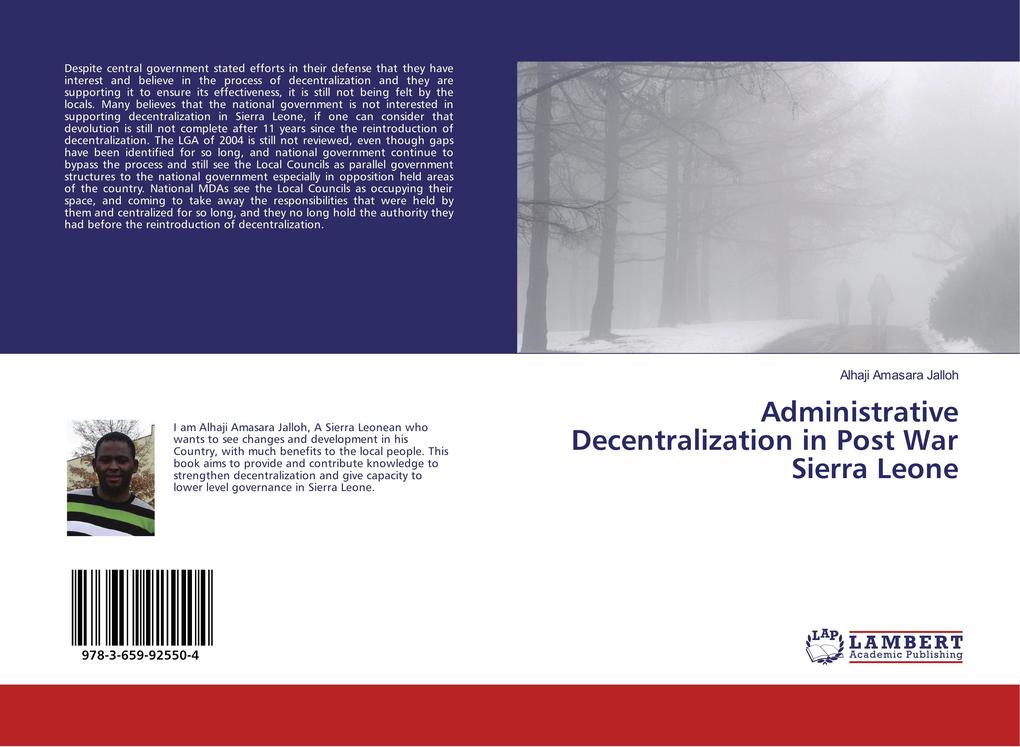 Administrative Decentralization in Post War Sierra Leone