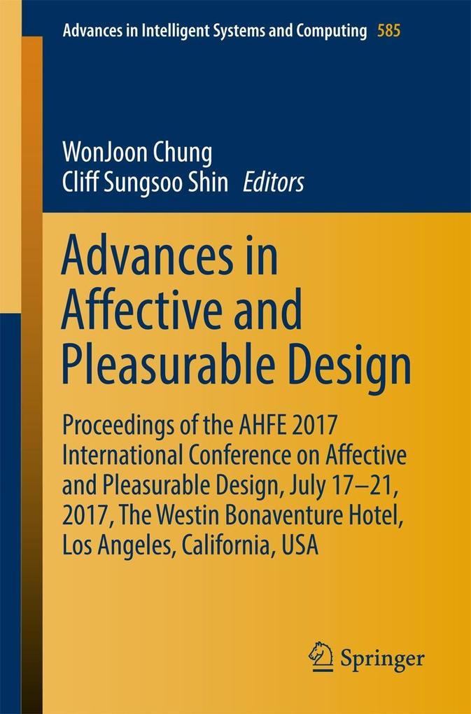 Advances in Affective and Pleasurable 