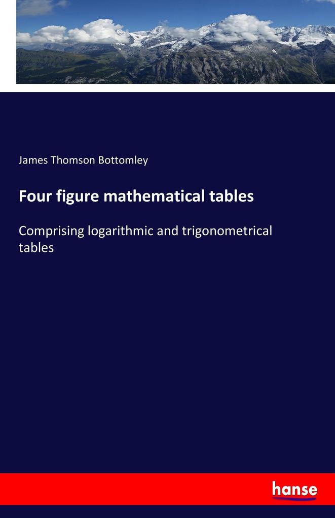 Image of Four figure mathematical tables