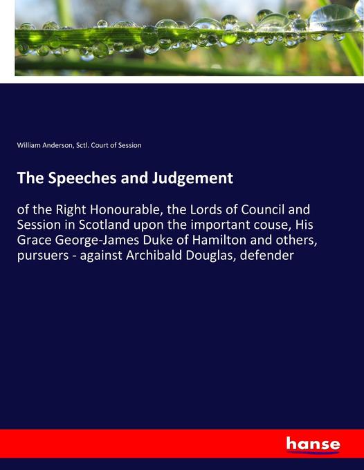 The Speeches and Judgement