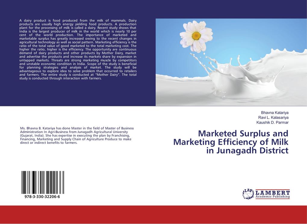 Marketed Surplus and Marketing Efficiency of Milk in Junagadh District