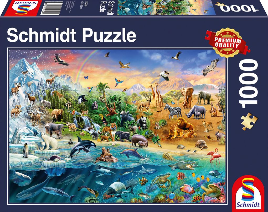 Image of Die Welt der Tiere - Puzzle 1000 Teile