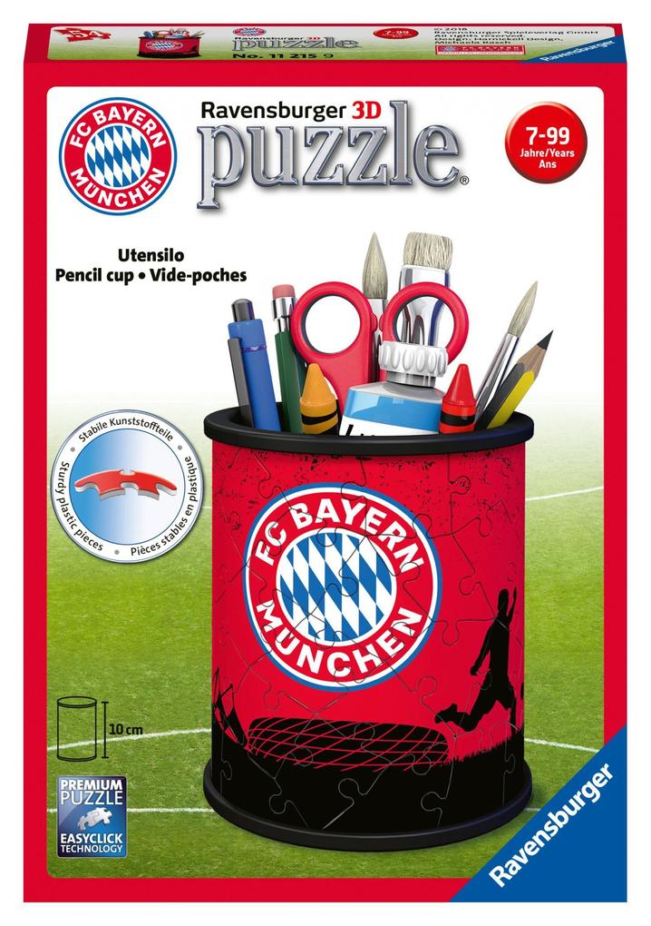Image of 3D-Puzzle Utensilo, Ø8 x 9,5 cm, 54 Teile, FC Bayern München