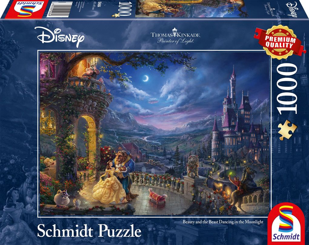 Schmidt Spiele - Disney Die Schöne und das Biest Tanz im Mondlicht 1000 Teile
