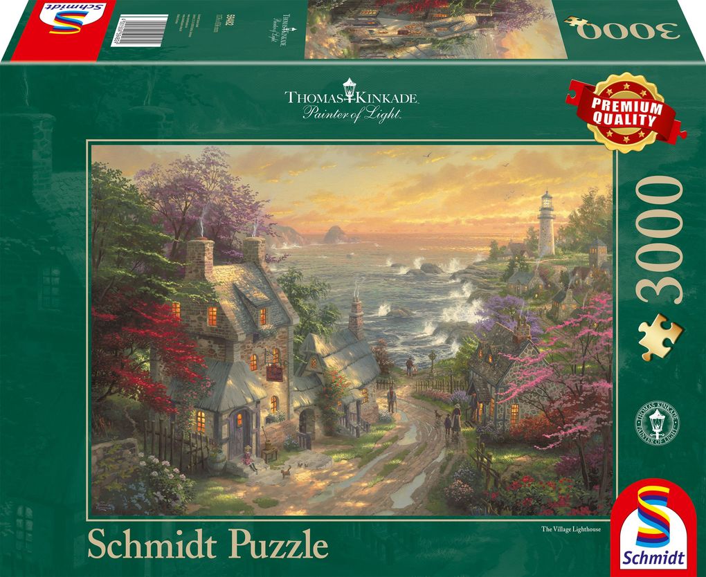 Image of Schmidt 59482 - Dörfchen am Leuchtturm, Puzzle, 3000 Teile, Thomas Kinkade