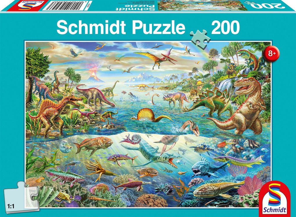 Image of Entdecke die Dinosaurier 200 Teile - Kinderpuzzle