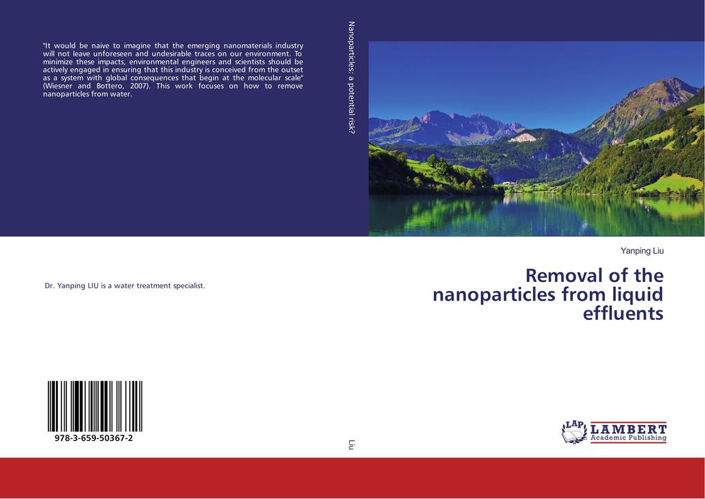 Removal of the nanoparticles from liquid effluents
