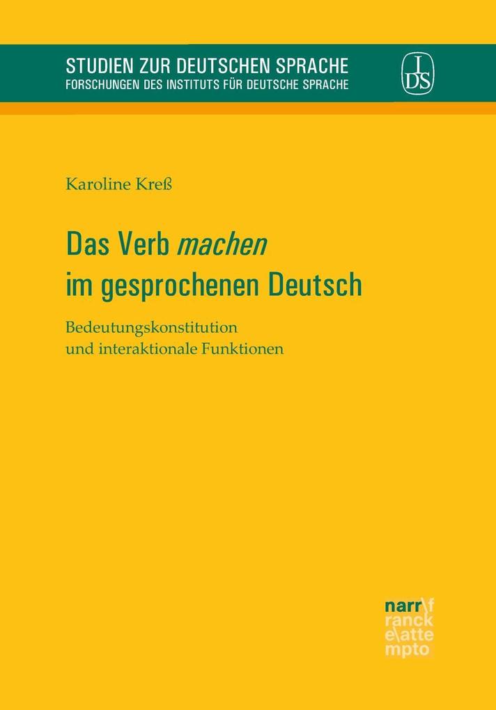 Das Verb 'machen' im gesprochenen Deutsch