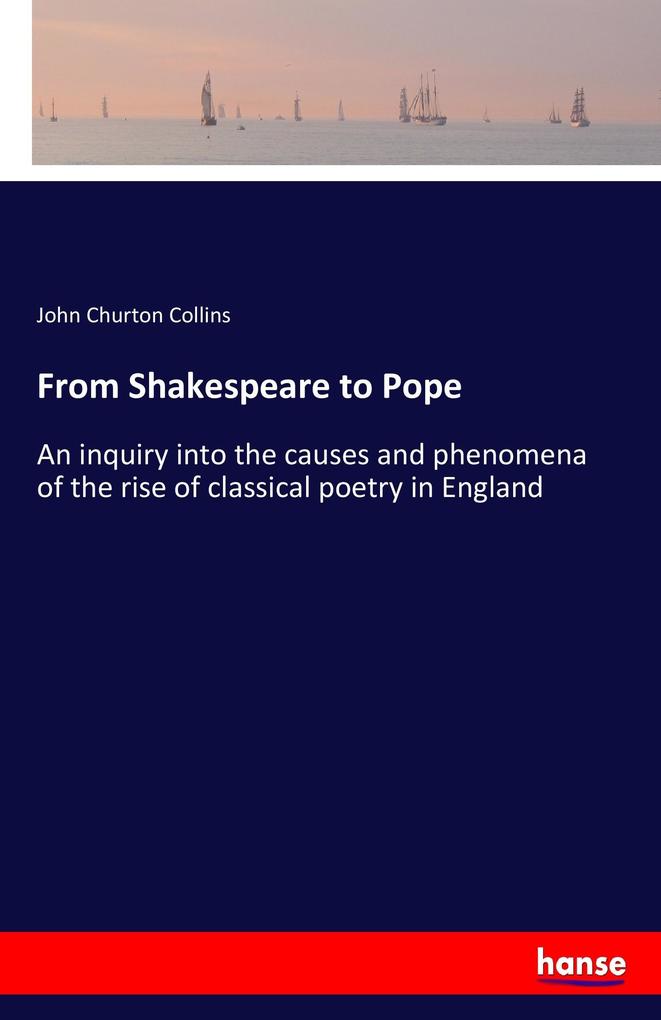Image of From Shakespeare to Pope