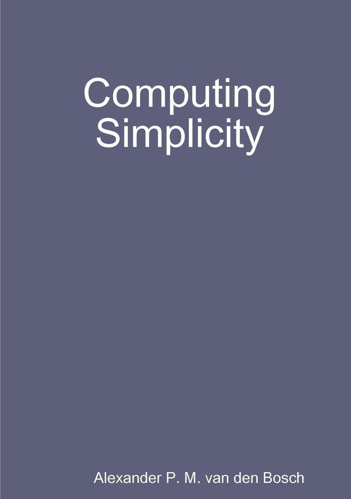 Computing Simplicity