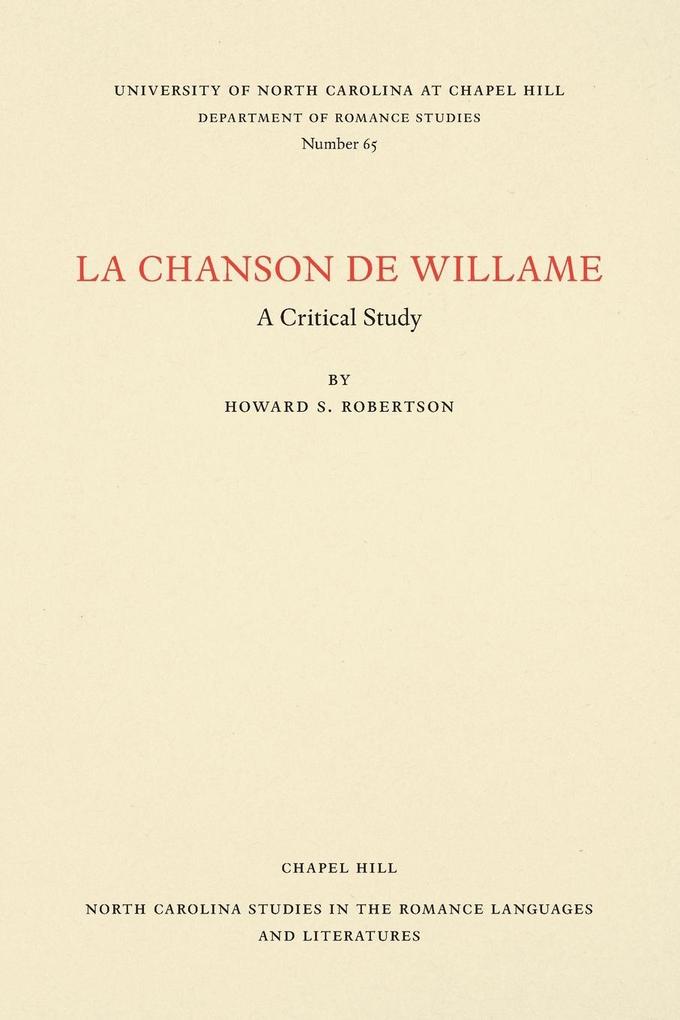 La Chanson de Willame