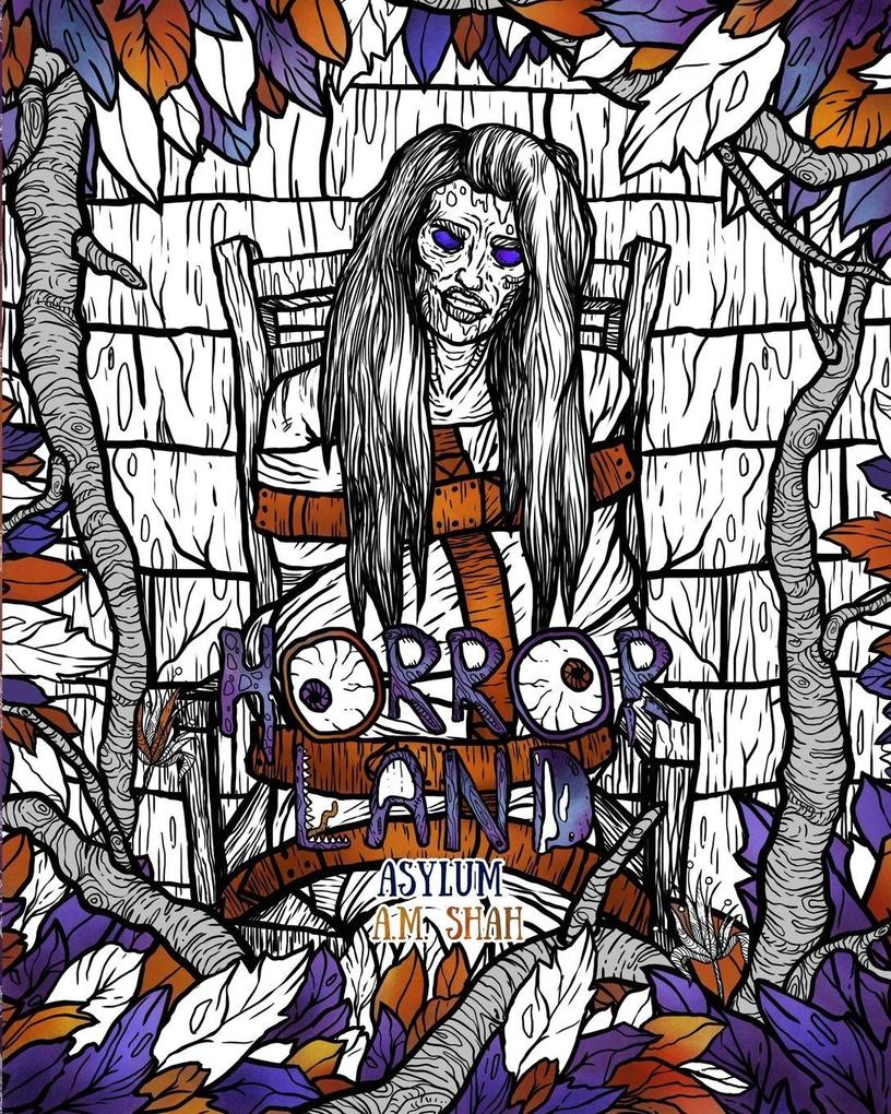 Adult Coloring Book Horror Land