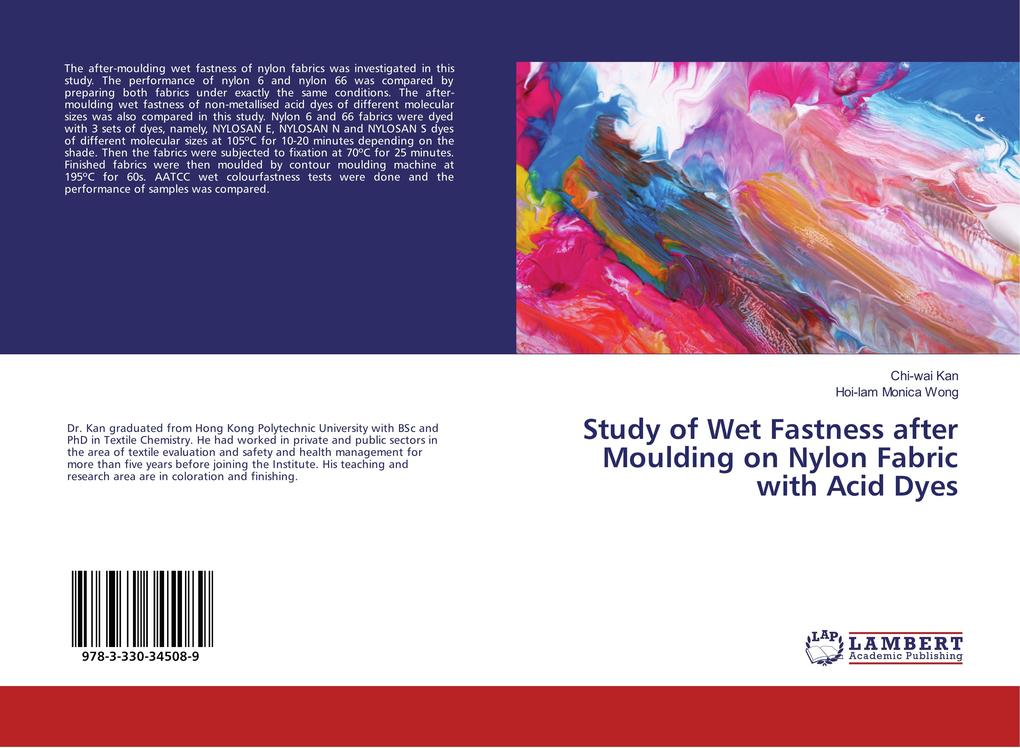 Study of Wet Fastness after Moulding on Nylon Fabric with Acid Dyes