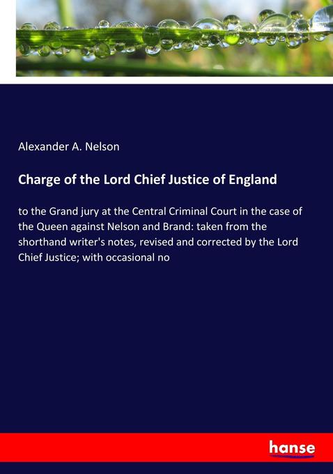 Image of Charge of the Lord Chief Justice of England