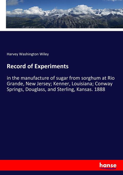 Image of Record of Experiments