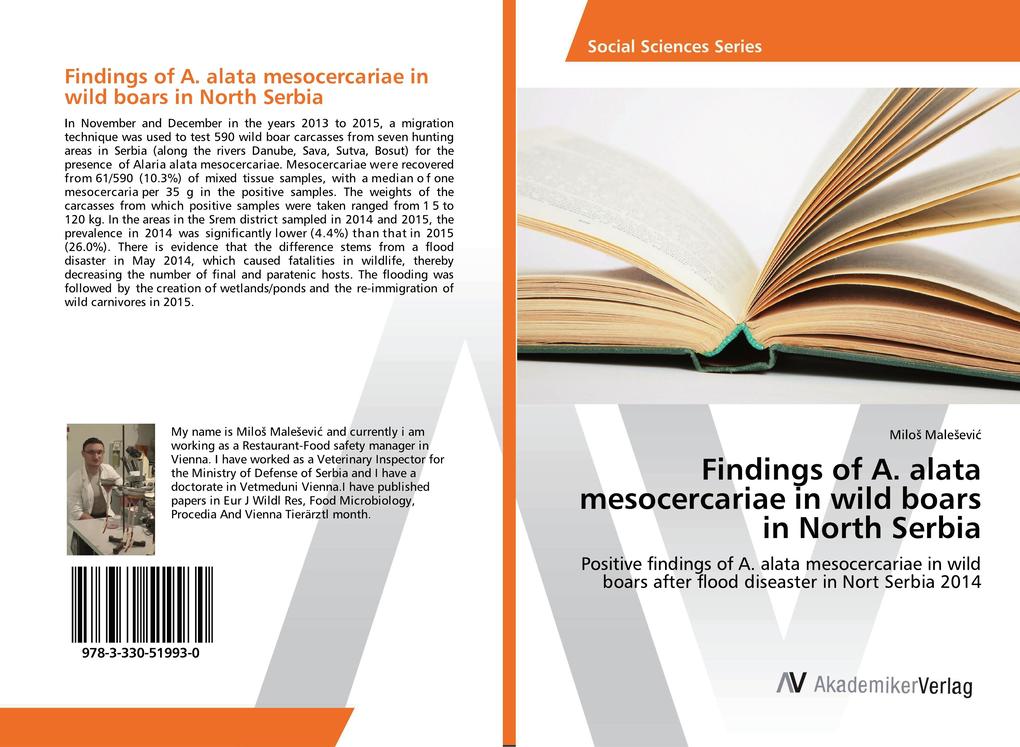 Findings of A. alata mesocercariae in wild boars in North Serbia
