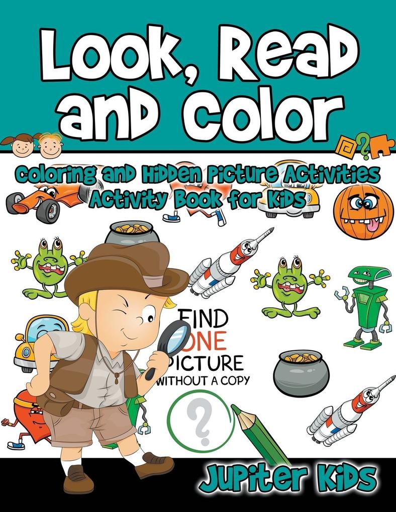 Look Read and Color - Coloring and Hidden Picture Activities