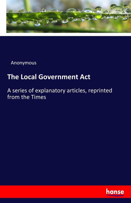 Image of The Local Government Act