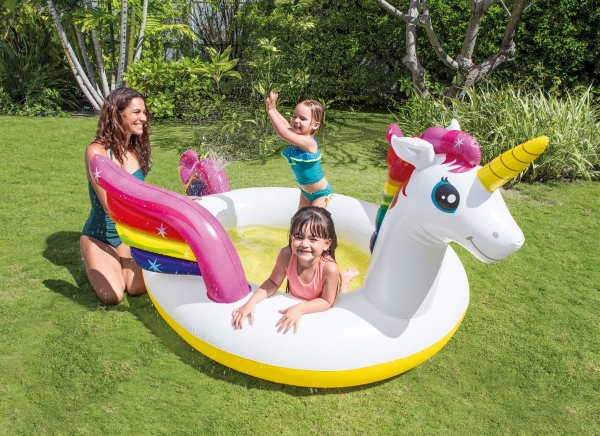 Image of Intex SprayPool ''Mystic Unicorn'' ab 2 Jahre 272x193x104cm