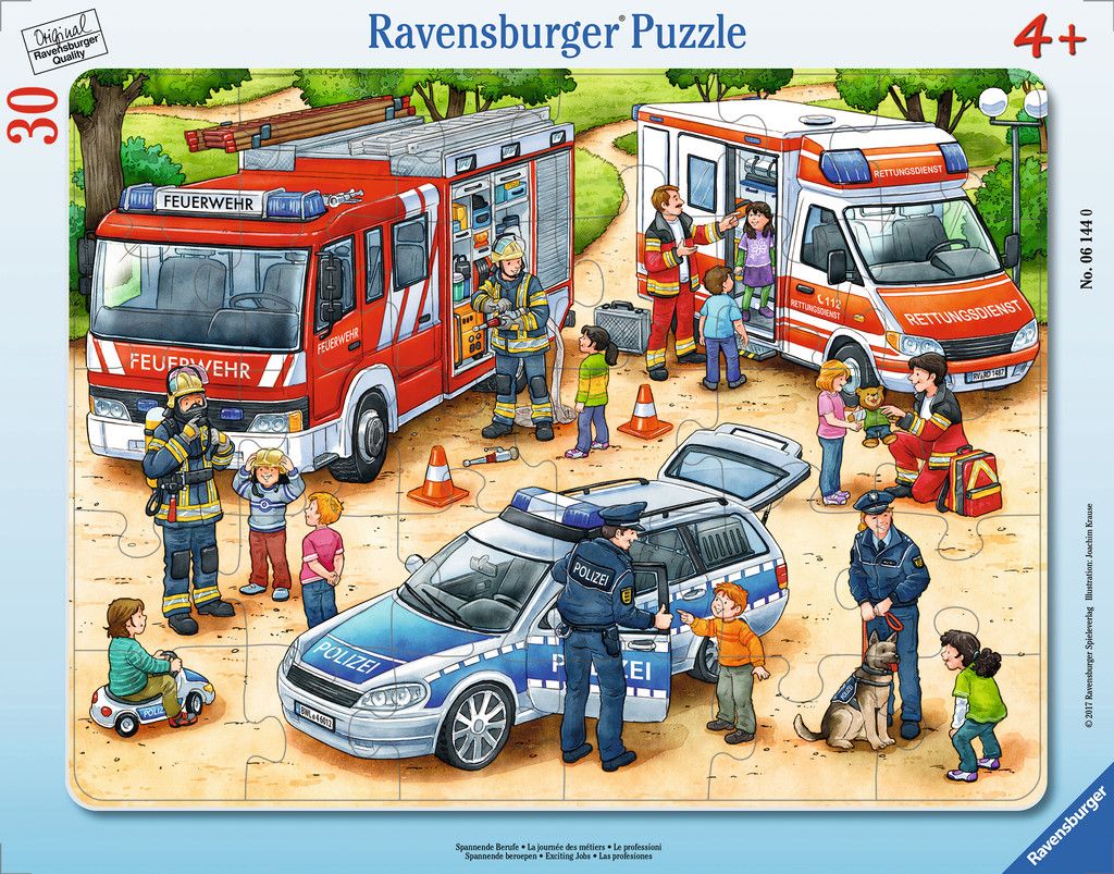 Image of Rahmen-Puzzle, 30 Teile, 32,5x24,5 cm, Spannende Berufe