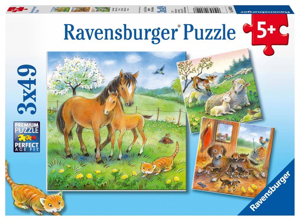 Ravensburger - Kuschelzeit 3 x 49 Teile