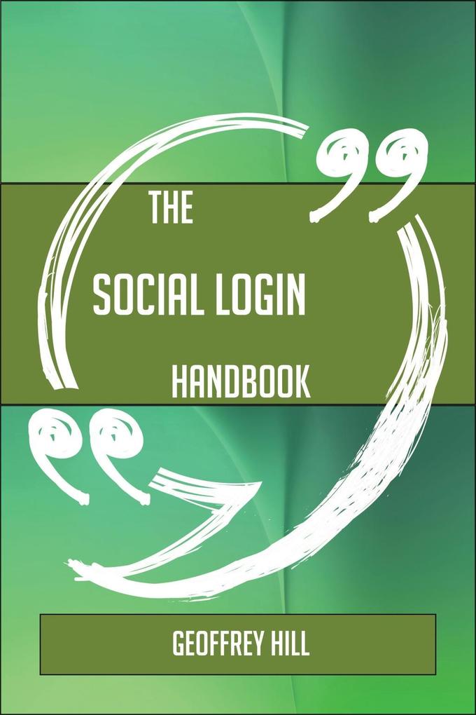 The Social login Handbook - Everything You Need To Know About Social login