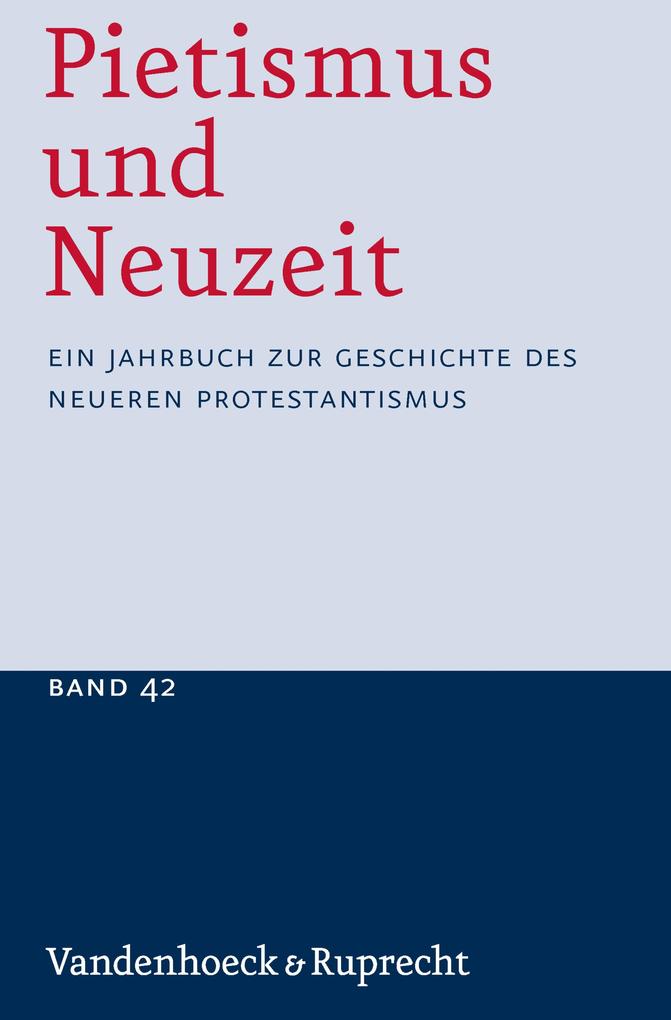 Pietismus und Neuzeit Band 42 - 2016